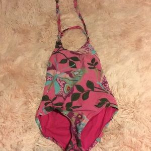 Open back butterfly swimsuit